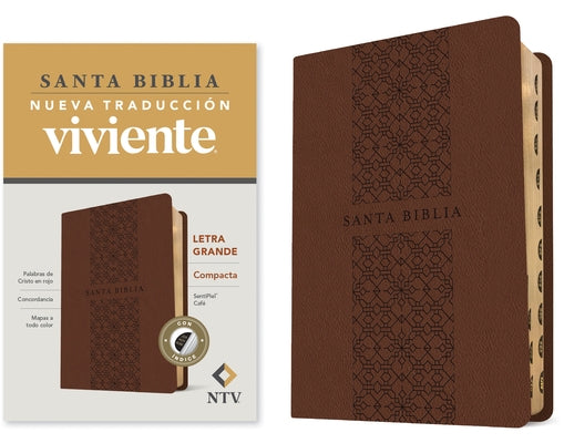 Santa Biblia Ntv, Edición Compacta, Letra Grande (Sentipiel, Café, Índice, Letra Roja) by 