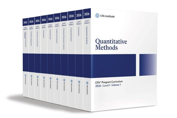 2026 Cfa Program Curriculum Level I Box Set by Cfa Institute