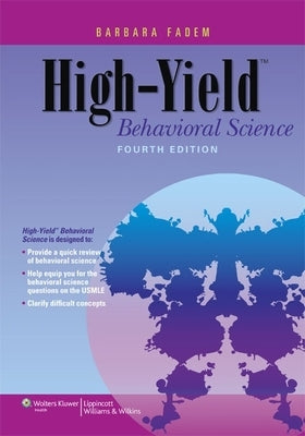 High-Yield Behavioral Science by Fadem, Barbara