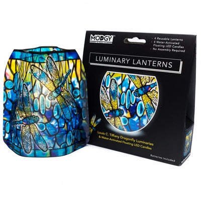 Louis C. Tiffany Dragonfly Luminary Set [With Battery] by Modgy