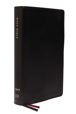 Net Bible, Single-Column Reference, Leathersoft, Black, Comfort Print: Holy Bible by Thomas Nelson