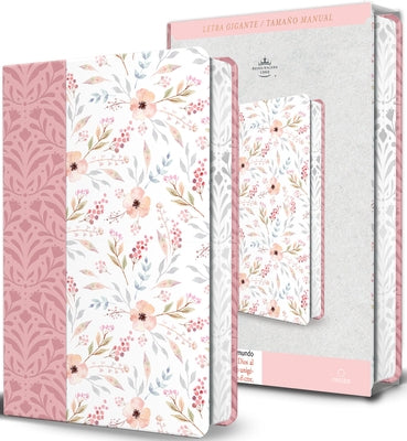 Biblia Rvr 1960 Letra Gigante, Símil Piel Rosada Con Flores (Edición Cantos Pintados / Spanish Bible Rvr 1960 Giant Print Handy Size Leathersoft Pink by Reina Valera Revisada 1960