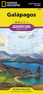 Galapagos Map by National Geographic Maps