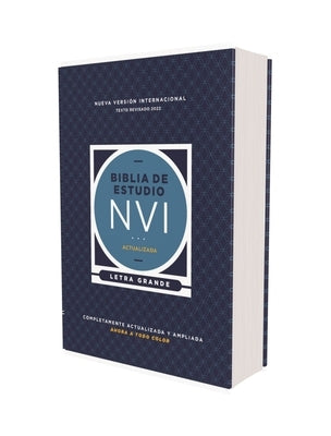 Nvi, Biblia de Estudio Actualizada, Revisión 2022, Letra Grande, Tapa Dura, Interior a Color, Palabras de Jesús En Rojo, Comfort Print by Nueva VersiÃ³n Internacional