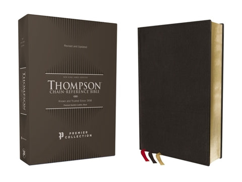 Nkjv, Thompson Chain-Reference Bible, Premium Goatskin Leather, Black, Premier Collection, Black Letter, Art Gilded Edges, Comfort Print by Thompson, Frank Charles