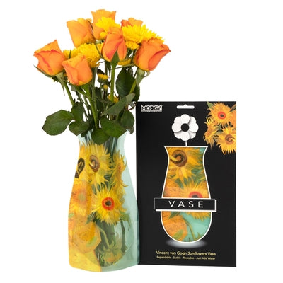 Van Gogh Sunflowers Vase in Retail Packaging by Modgy