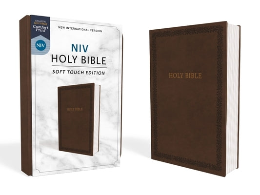 NIV, Holy Bible, Soft Touch Edition, Imitation Leather, Brown, Comfort Print by Zondervan