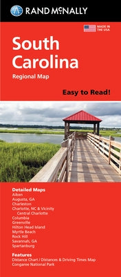 Rand McNally Easy to Read: South Carolina State Map by Rand McNally