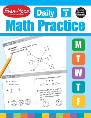 Daily Math Practice, Grade 3 Teacher Edition by Evan-Moor Educational Publishers