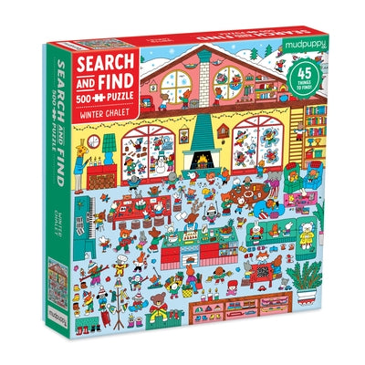 Winter Chalet 500 PC Search & Find Puzzle by Mudpuppy