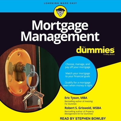 Mortgage Management for Dummies Lib/E by Bowlby, Stephen