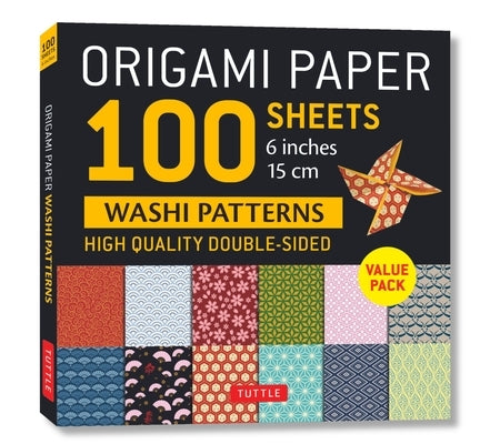 Origami Paper 100 Sheets Washi Patterns 6 (15 CM) by Tuttle Studio