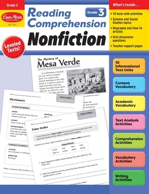 Reading Comprehension: Nonfiction, Grade 3 Teacher Resource by Evan-Moor Educational Publishers