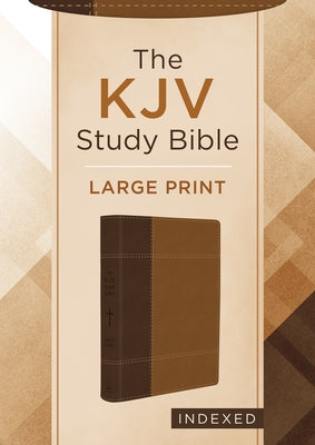 The KJV Study Bible, Large Print (Indexed) [Copper Cross] by Compiled by Barbour Staff