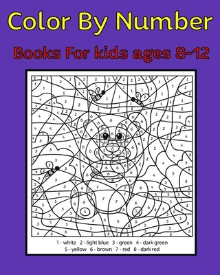 Color By Number Books For kids ages 8-12: 50 Unique Color By Number Design for drawing and coloring Stress Relieving Designs for Adults Relaxation Cre by Publishing, Global Journal Notebook