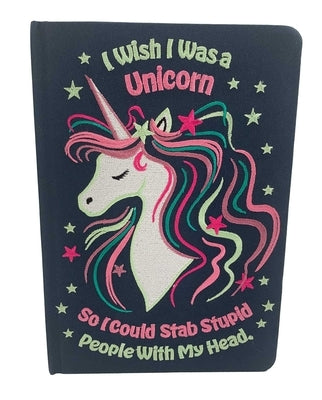 I Wish I Was a Unicorn Embroidered Journal by Insights
