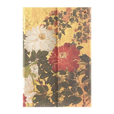 Paperblanks Natsu Rinpa Florals Hardcover Journal Mini Lined Wrap 176 Pg 85 GSM by Paperblanks