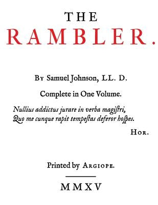 The Rambler by Johnson, Samuel