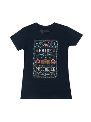 Puffin in Bloom: Pride and Prejudice Women's Crew T-Shirt Large by Out of Print