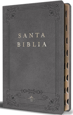 Biblia Rvr 1960 Letra Grande Tama?o Manual, Piel Gris Con ?ndice / Spanish Bible Rvr 1960 Handy Size Large Print Leathersoft Gray with Index by Reina Valera Revisada 1960