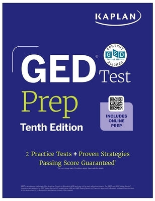 GED Test Prep, Tenth Edition (2026): Includes a Diagnostic Pretest, 2 Full Length Practice Tests, 1000+ Practice Questions, and 40+ Online Videos by Kaplan Test Prep