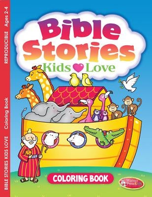Bible Stories Kids Love: Coloring & Activity Book (Ages 2-4) - E4774 by Warner Press