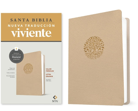 Biblia Valor Prémium Ntv, Letra Grande Con Filament (Sentipiel, Café Claro) by Nueva TraducciÃ³n Viviente