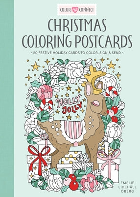 Christmas Coloring Postcards: 20 Festive Holiday Cards to Color, Sign, and Send by &#195;&#150;berg, Emelie Lideh&#195;&#164;ll