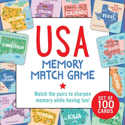 USA Memory Match Game (Set of 100 Cards) by Peter Pauper Press