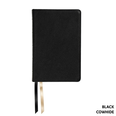 NASB Handy Size, Paste-Down Black Cowhide by Steadfast Bibles