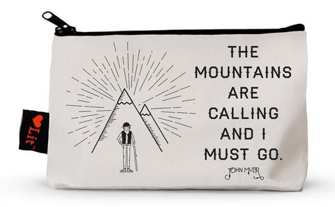 The Mountains Are Calling Pencil Pouch by Gibbs Smith Gift