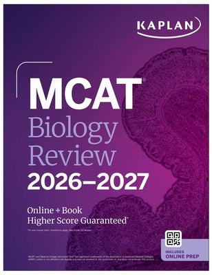 MCAT Biology Review 2026-2027: Online + Book by Kaplan Test Prep