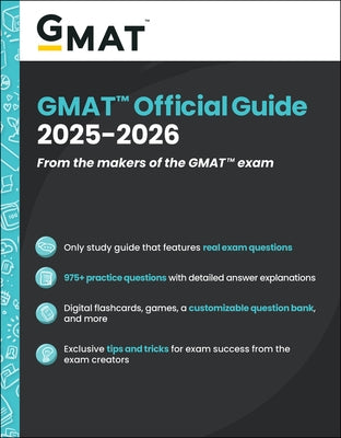 GMAT Official Guide 2025 - 2026: Book + Online Question Bank by Gmac (Graduate Management Admission Coun