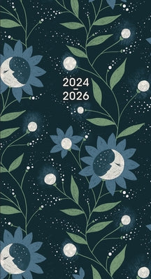 2025 Moonflowers Checkbook/2 Year Pocket Planner by Sellers Publishing, Inc