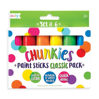 Chunkies Paint Sticks Classic Set of 6 by Ooly