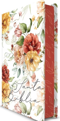 Biblia Rvr 1960 Letra Grande Tamaño Manual, Hc, Flores Rosadas Y Cantos Pintados / Spanish Bible Rvr 1960 Handy Size Large Print with Flowers and Spra by Reina Valera Revisada 1960