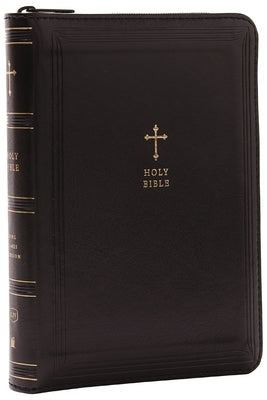 KJV Compact Bible W/ 43,000 Cross References, Black Leathersoft with Zipper, Red Letter, Comfort Print: Holy Bible, King James Version: Holy Bible, Ki by Thomas Nelson