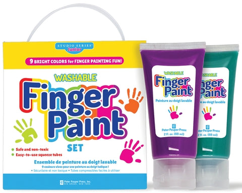 Studio Series Junior Finger Paint Set (9 Colors) by Peter Pauper Press Inc
