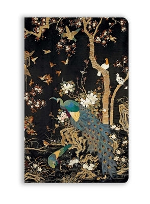 Ashmolean Museum: Embroidered Hanging with Peacock (Soft Touch Journal) by Flame Tree Studio