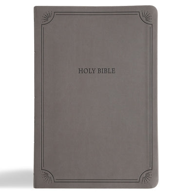 NASB Large Print Thinline Bible, Value Edition, Charcoal Leathertouch by Holman Bible Publishers