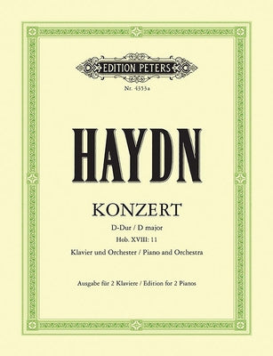 Piano Concerto in D Hob. Xviii:11 (Edition for 2 Pianos) by Haydn, Joseph