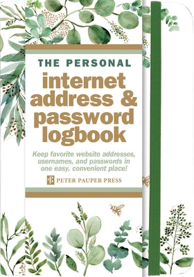 Eucalyptus Internet Address & Password Logbook by Peter Pauper Press