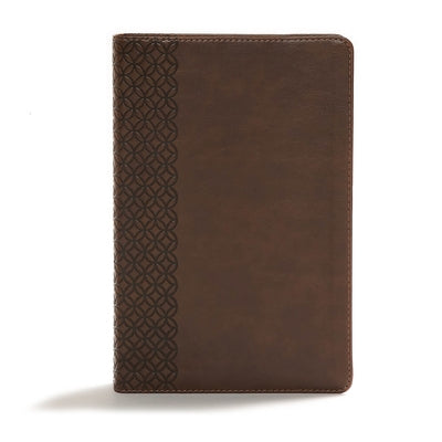 CSB Giant Print Center-Column Reference Bible, Brown Leathertouch by Csb Bibles by Holman