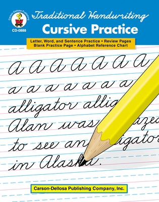 Traditional Handwriting: Cursive Practice, Grades 2 - 5 by Carson Dellosa Education