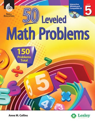 50 Leveled Math Problems Level 5 [With CDROM] by Collins, Anne