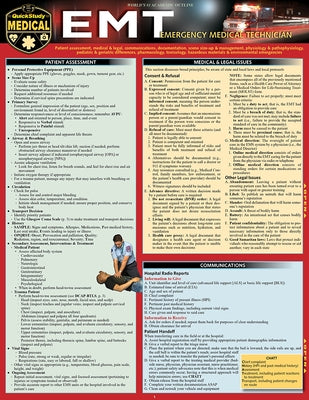 Emt- Emergency Medical Technician: A Quickstudy Laminated Reference Guide by Kolmetz, Melodie