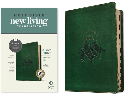 NLT Personal Size Giant Print Bible, Filament Enabled (Leatherlike, Evergreen Mountain, Indexed, Red Letter) by New Living Translation