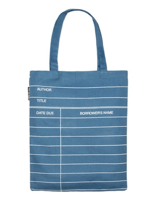 Library Card (Denim) Tote Bag by 