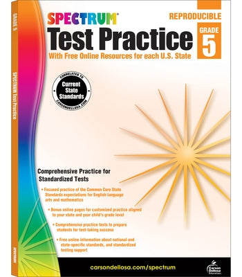 Spectrum Test Practice, Grade 5: Volume 65 by Spectrum