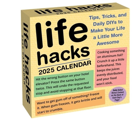 Life Hacks 2025 Day-To-Day Calendar by Bradford, Keith
